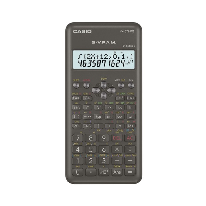 

CASIO KALKULATOR FX-570MS SCIENTIFIC CALCULATOR KULIAH SEKOLAH FX 570 ORIGINAL TERBARU