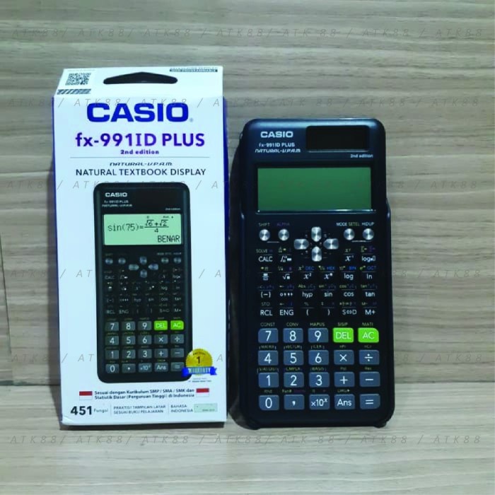 

KALKULATOR CASIO FX-991 ID PLUS ORIGINAL TERBARU