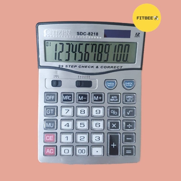 

KALKULATOR CITIZEN CT8218 - KALKULATOR BESAR - KALKULATOR 12 DIGIT ORIGINAL TERBARU
