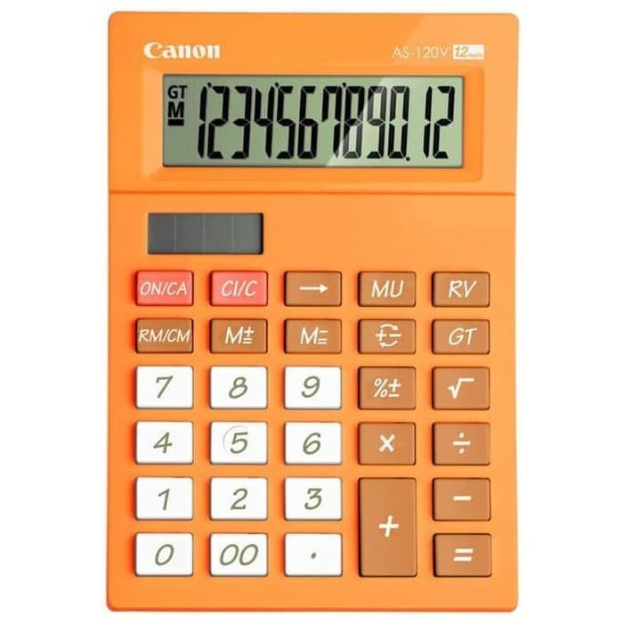 

KALKULATOR/CALCULATOR CANON AS-120V (COLOUR SERIES II) ORIGINAL ORIGINAL TERBARU