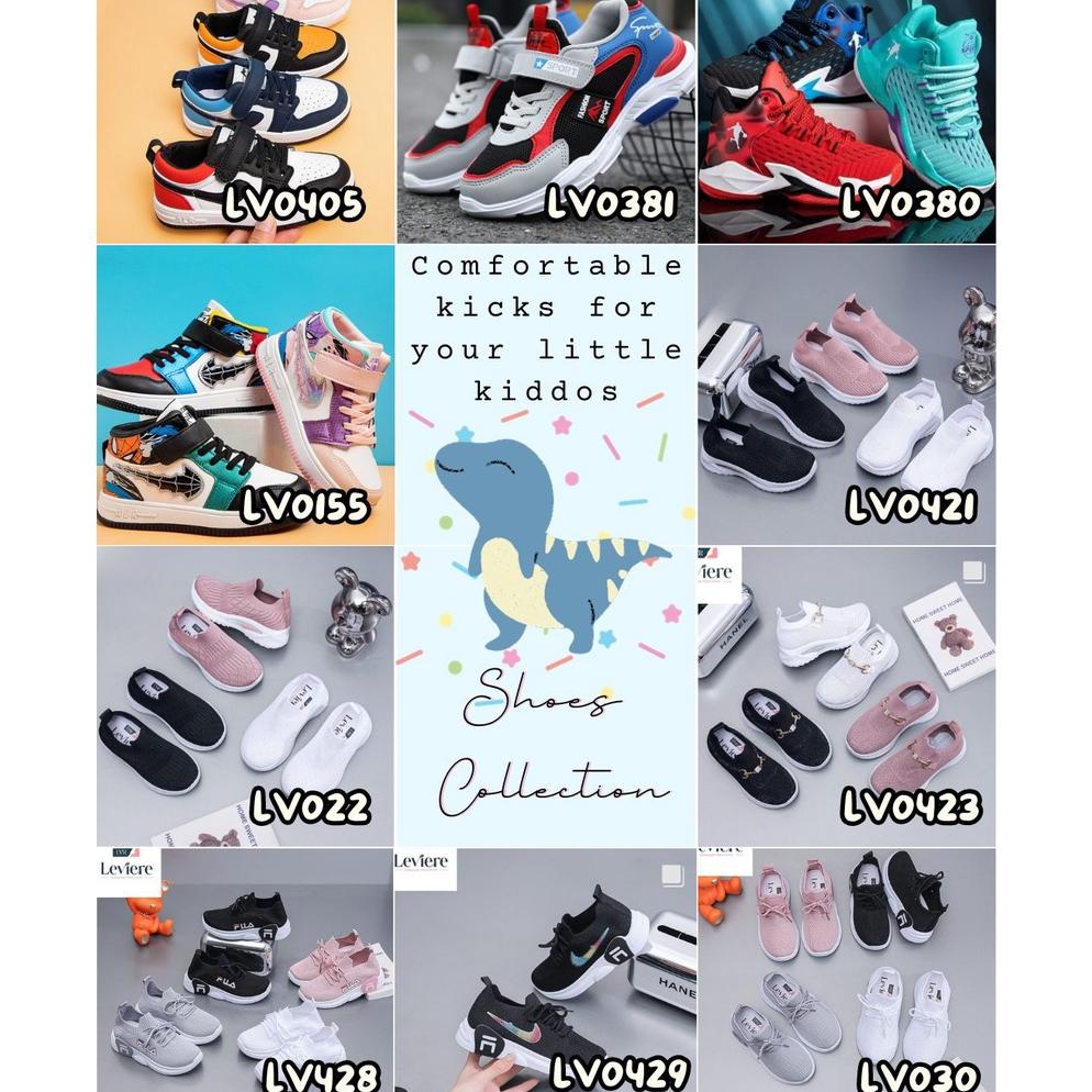 Promo "Free Box" Size 25-33 Sepatu Fashion Anak Sport Shoes Anak Lv0428 Asli