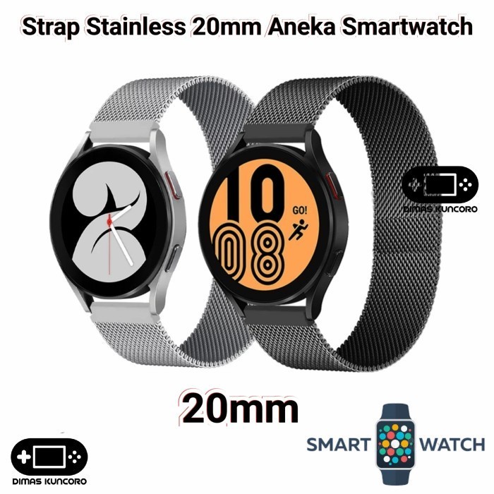 Hemat Strap Stainless 20Mm Aukey Smartwatch Sw 1P 1S 1 Steel Tali Jam Metal