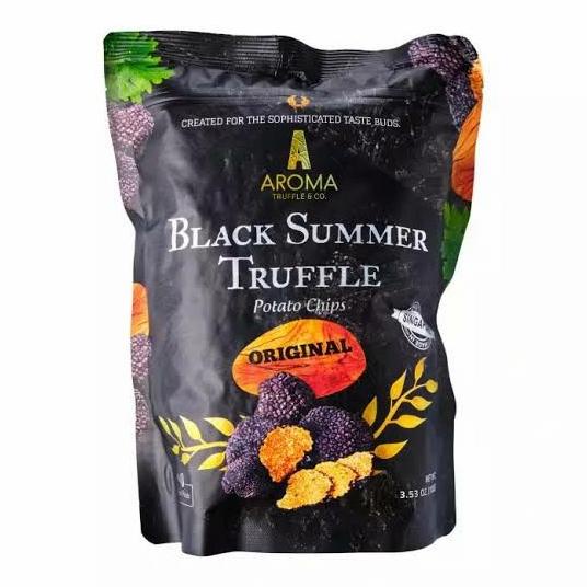 

NEW PRODUK AROMA TRUFFLE & CO. BLACK SUMMER TRUFFLE POTATO CHIPS ORIGINAL 100GR !!!!!