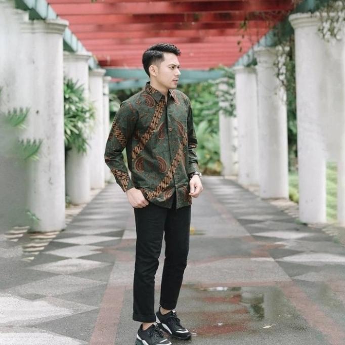 Baju Batik Sarimbit Pria Dan Wanita Couple Seragam Kantor Pesta Gb46 Berkualitas