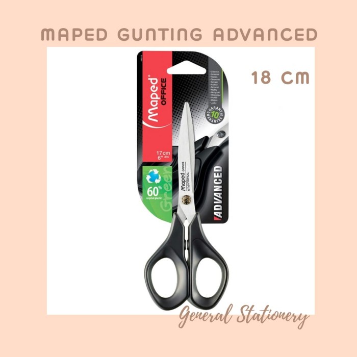

Maped Scissors Advanced 18 Cm / Gunting Maped Advance 18 Cm