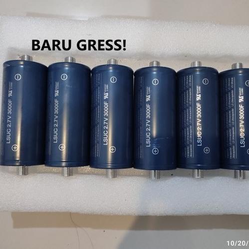 New Super capacitor 2.7v 3000f ultra kapasitor original real capasitor