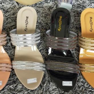 Gisshop >> Sandal Hak Kaca Jelly Pasir/Hak Kaca 5Cm