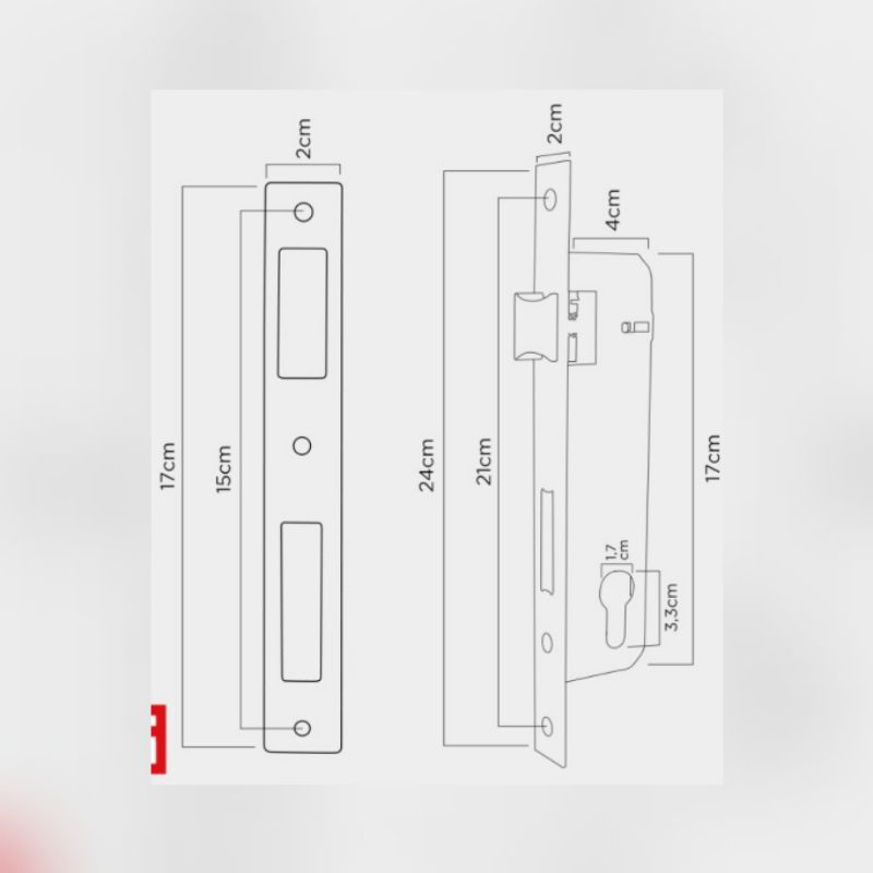 [AESTETHIC COLLECTION] Kunci Pintu Alumunium Set, Kunci Handle Alumunium Set
