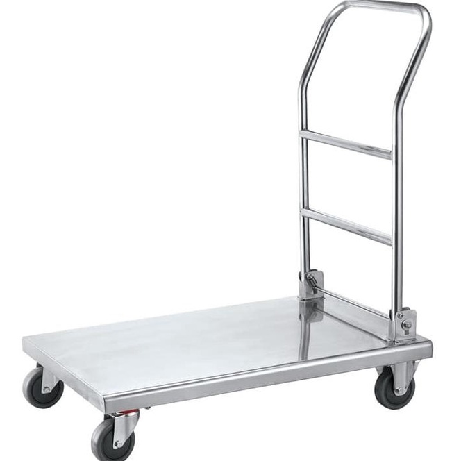 Foldable Trolley | Trolley Barang Stainless Steel 500 Kg Mutu Fpt-500