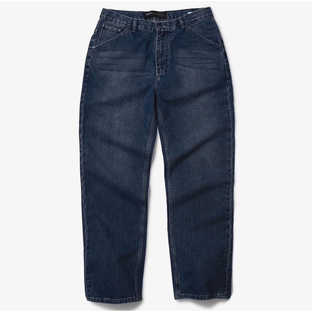 HIGHTY Dark Blue Wide Fit Jeans | Celana Jeans Pria