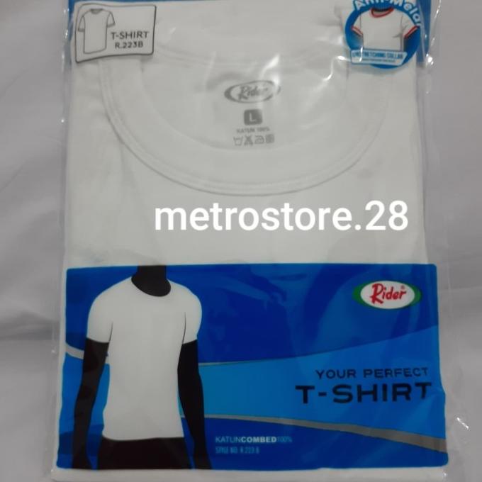 OBLONG RIDER PUTIH/KAOS RIDER/KAOS POLOS/PAKAIAN DALAM PRIA