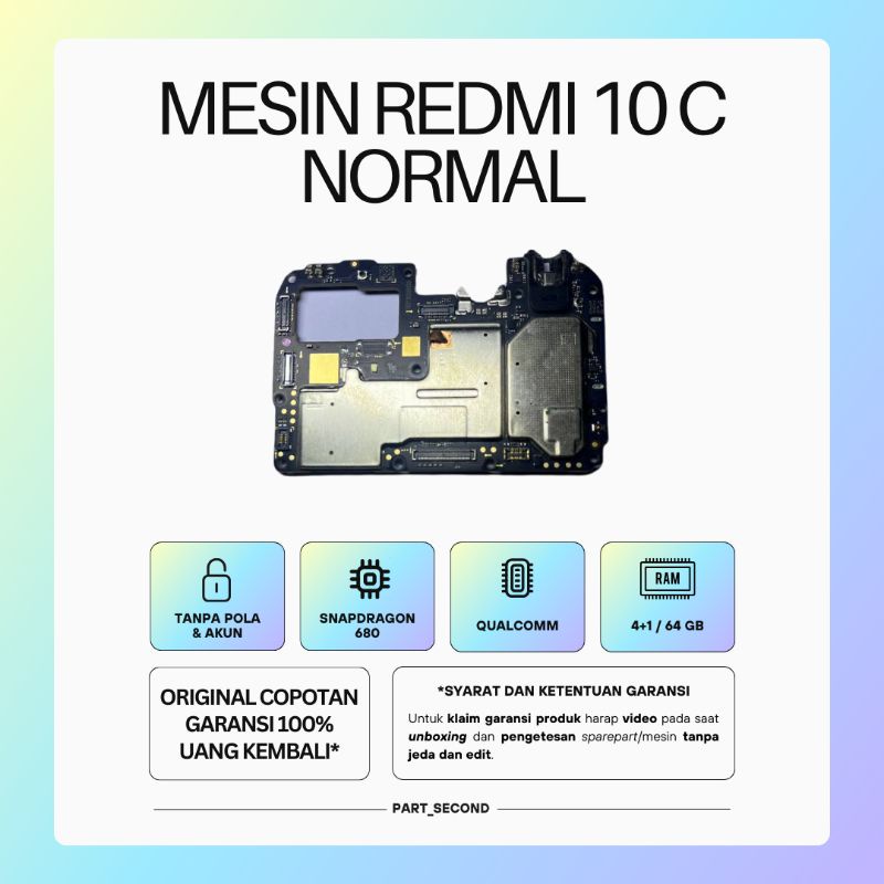 mesin XIAOMI REDMI 10 C NORMAL