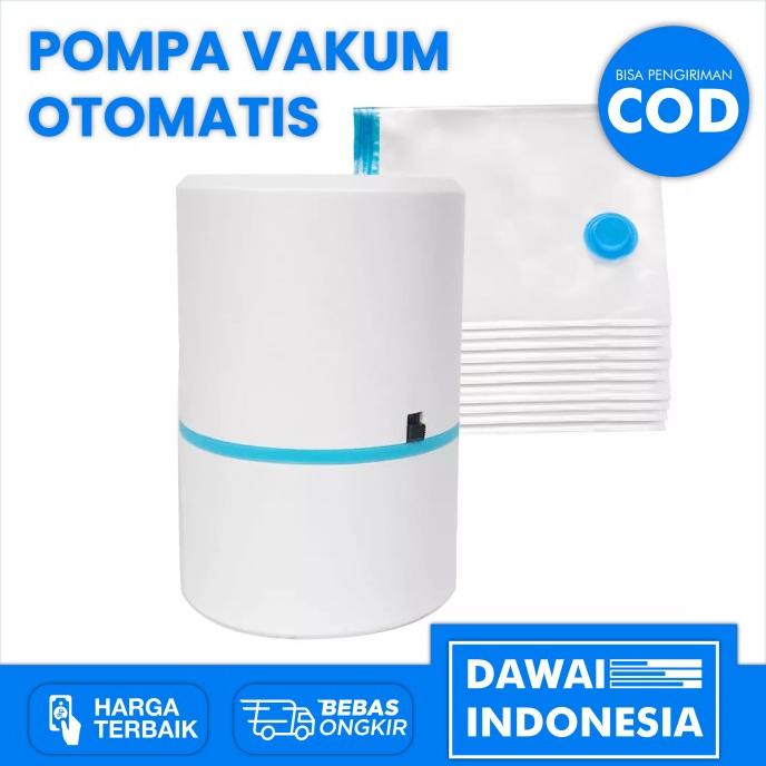 Mesin Alat Pompa Plastik Vakum Baju Otomatis Colokan Listrik Portabel