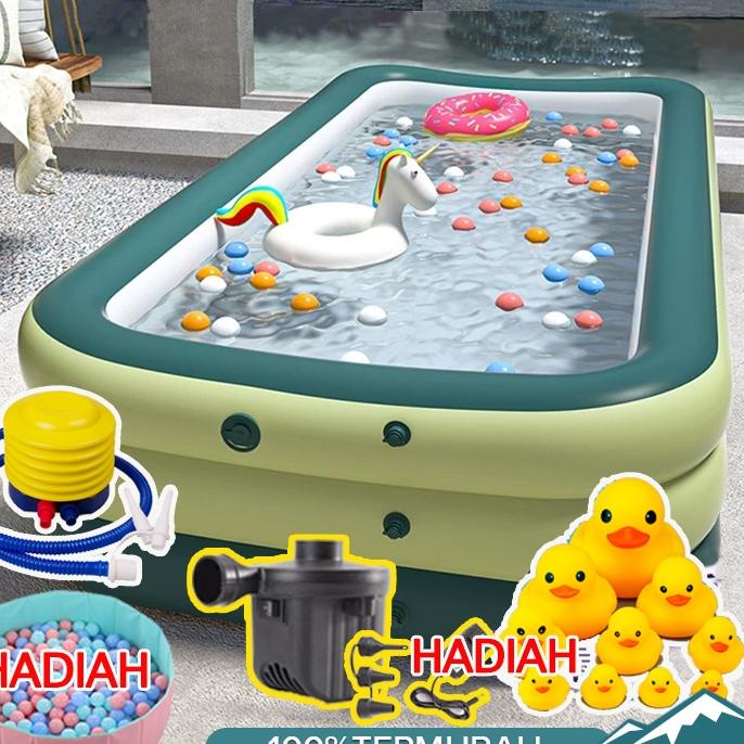 Hadiah PompaKolam Renang Anak Jumbo//Kolam Renang Anak Jumbo/Kolam Renang/Kolam Anak/Kolam Renang Jumbo/Kolam Balon Renang Anak/Kolam Renang 3 Meter/Kolam Renang Keluarga Tiup Besar Mainan