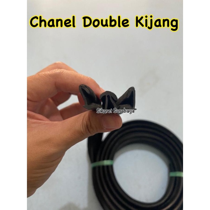 ,,,,,,,] Karet Rel Kaca Jendela Mobil Geser 027 Karet Chanel Channel Kaca Mobil