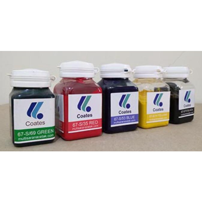 

Baru - Cat Gelas Coates Warna mini 100gr !