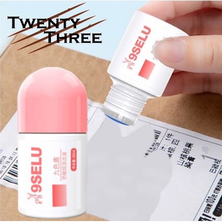 

Stempel Resi Stamp Roller Penghapus Data Label Alamat Printer Thermal