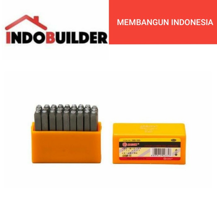 

GRIP BESI STEMPEL KETOK HURUF 5 MM ISI 27 PCS JASON / LETTER PUNCH