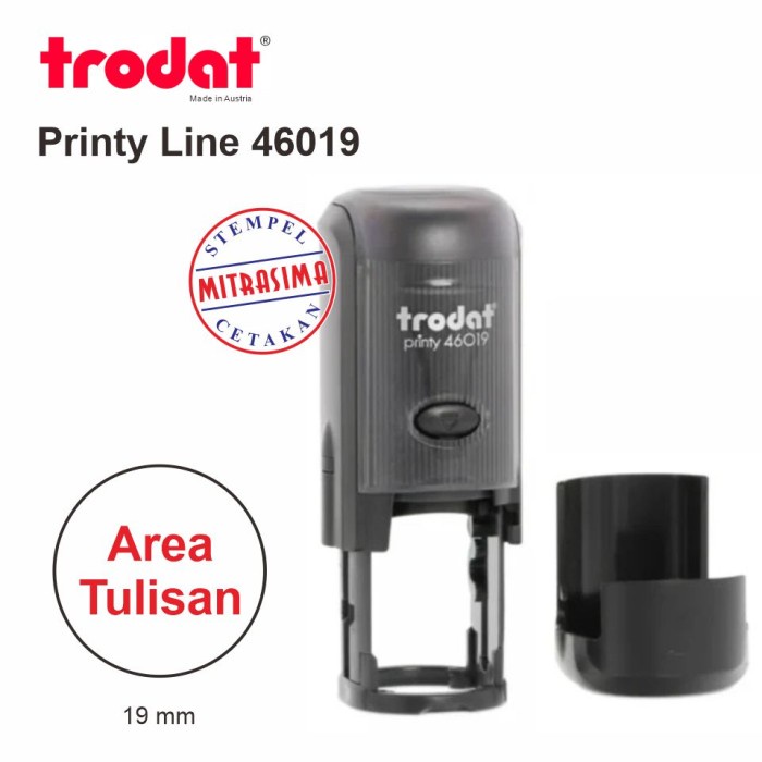 

Stempel Trodat 46019 ( Model Bulat )