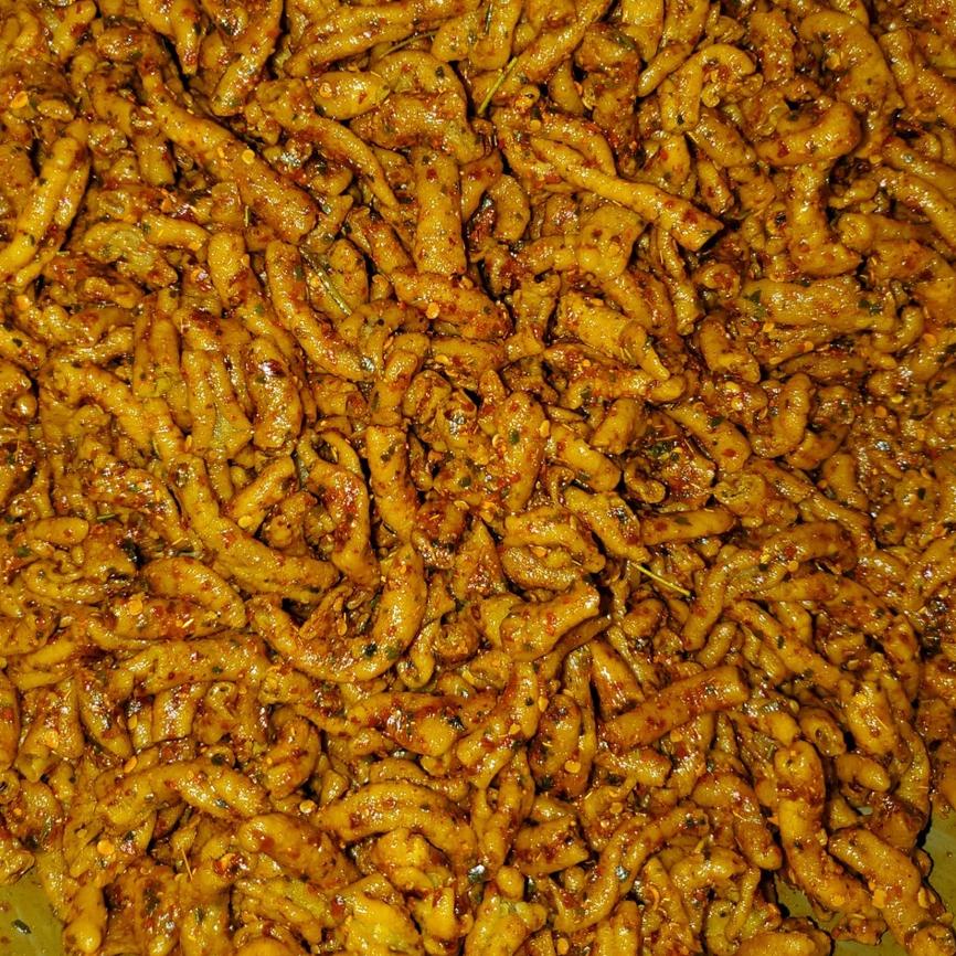 

Keripik Usus Crispy Pedas Daun Jeruk 1Kg