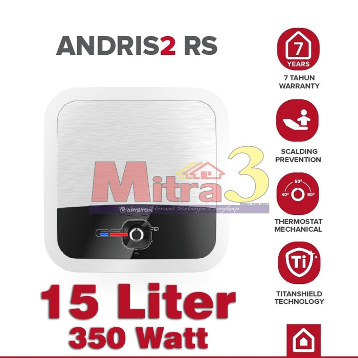 >>>>>] Pemanas Air Elektrik ARISTON Andris2 RS 15L 350W AN2 RS / Water Heater