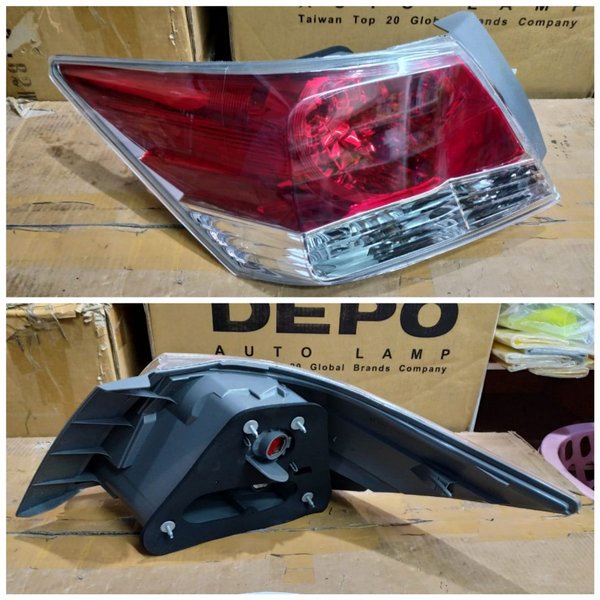 Stoplamp Stop Lamp Lampu Belakang Rem Honda Accord 2008 2009 2010 2011 2012 Crystal Red Clear Ori