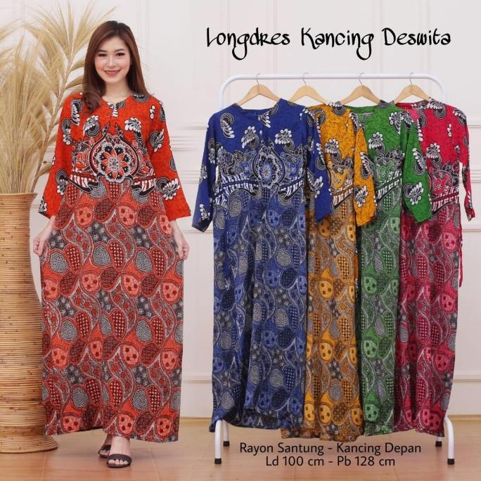 DASTER LONGDRES MEKAR BATIK GROSIR BATIK PEKALONGAN PREMIUM