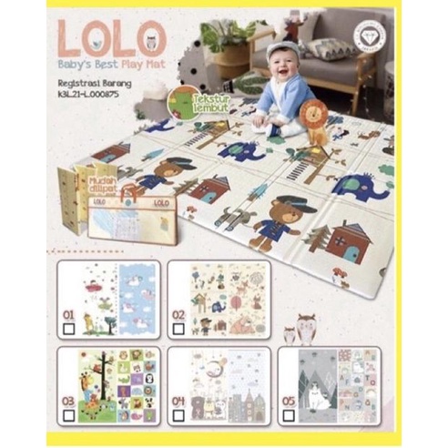 Playmat/Matras Lipat/Playmate (Size 150X200 & 180X200) Tebal 1 Cm