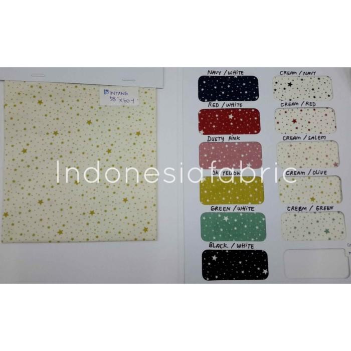 BISA COD - KAIN KATUN JEPANG TOKAI SENKO MOTIF BINTANG STAR PER METER
