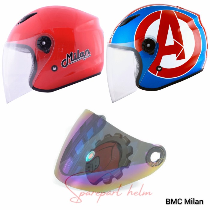 Kaca Helm Bmc Milan Visor Helm Bmc Milan