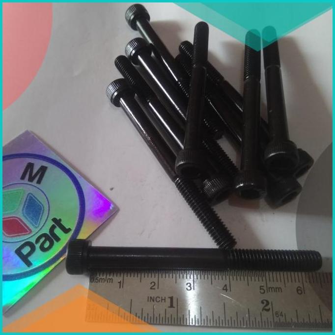 Baut L Baja Hitam m12 x 65mm atau Baut 17 Panjang 6.5cm 16novz3 suku c
