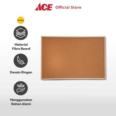 

Ace - Bi-Silque Cork Board Papan Buletin 90x60 Cm