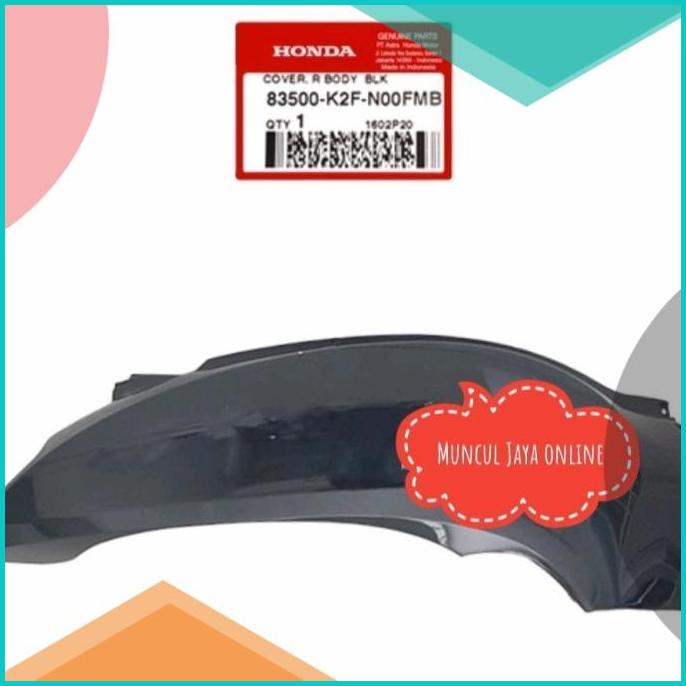 83500-K2F-N00FMB Cover Body KANAN Scoopy eSP K2F Sporty Black Hitam 16