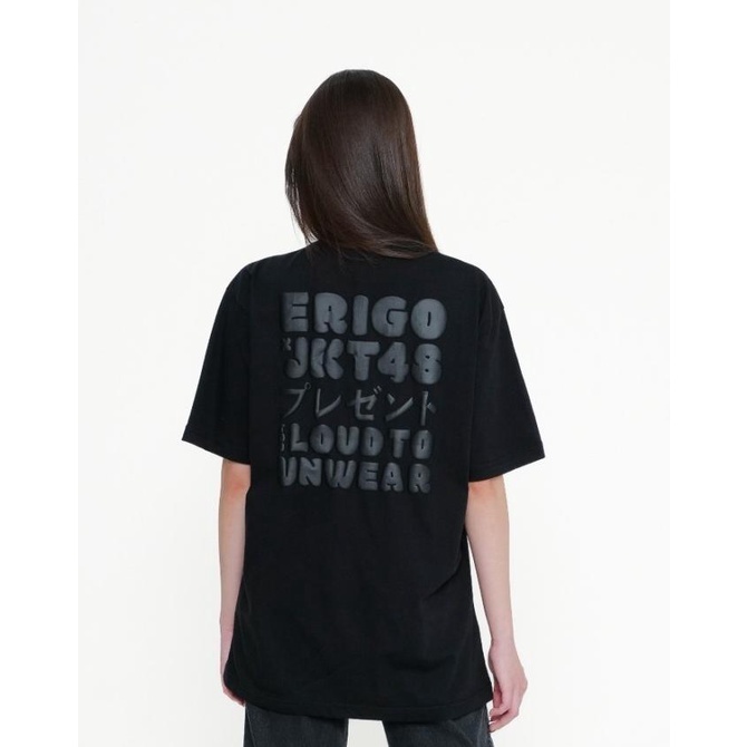 Kaos Unisex Erigo T-Shirt Oversize | Jkt48 Shani Black