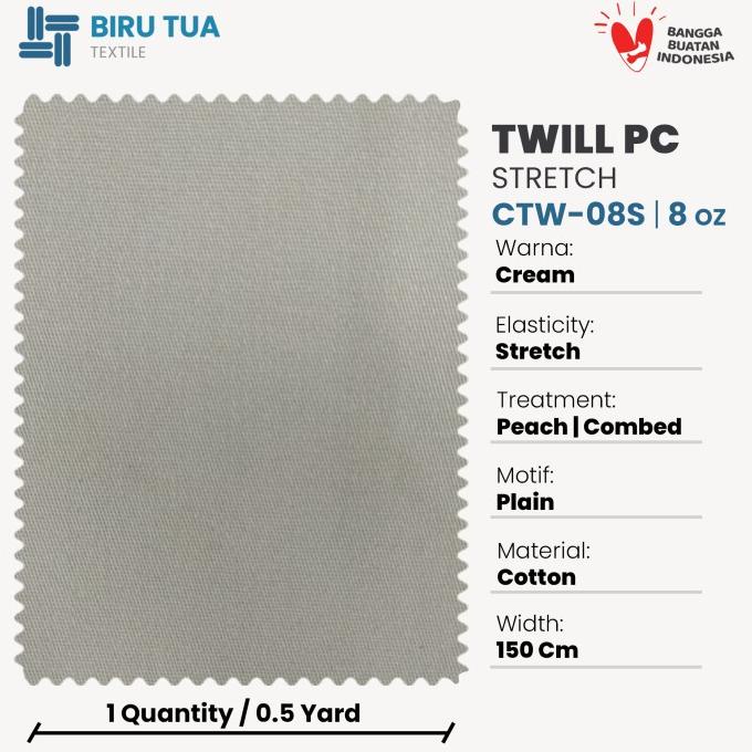 Model Baru Cotton Twill PC / Katun Twill Stretch Bahan Celana Chino / Fashion