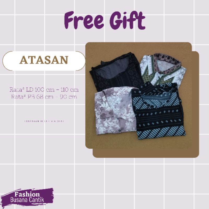 Free Gift Atasan Tunik Arabian Yoris Hikmat