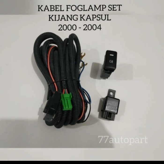 Baru Kabel Fog Lamp Set Mobil Kijang Kapsul 2000/2001/2022/2003/2004