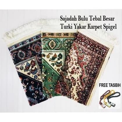 Sajadah Bulu Tebal Besar Turki Yakar Spigel Karpet