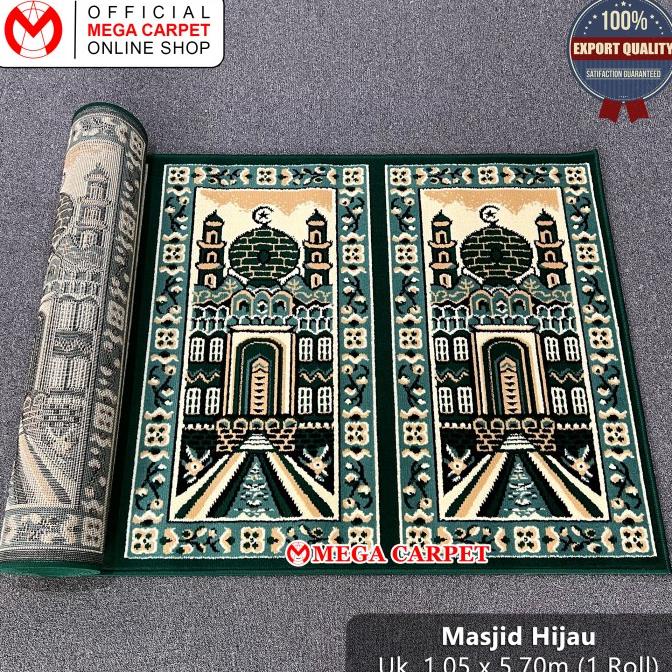 Sajadah Roll / Karpet Masjid / Karpet Mushola [Masjid Hijau]