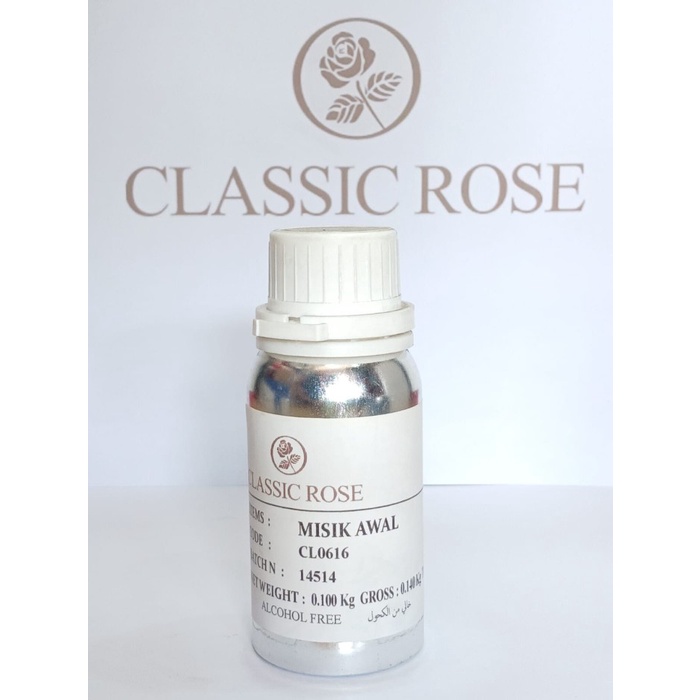 Biang Parfum Misik Putih/ Misik Awal Classic Rose 100 Ml Free Tester Kualitas Premium