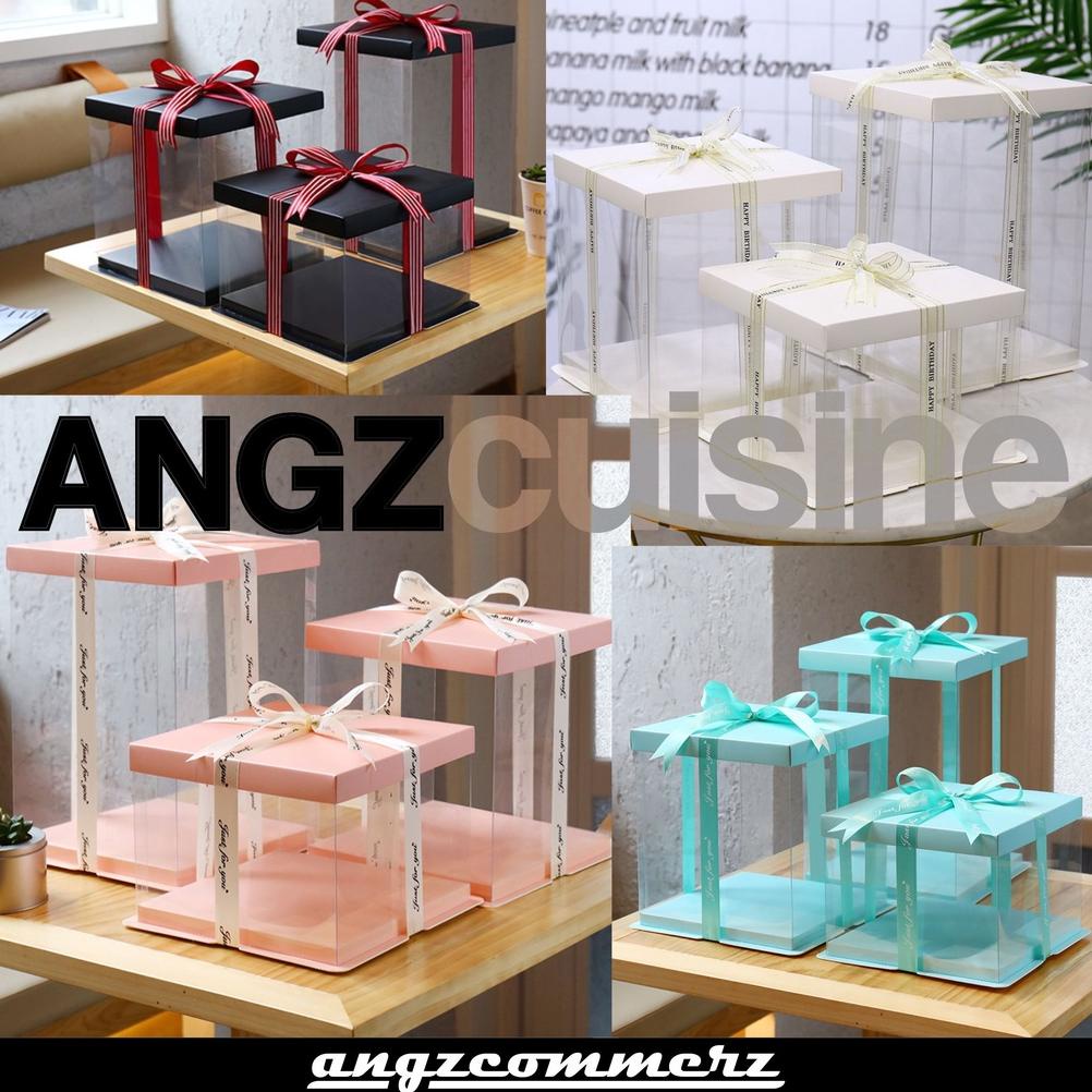 

Flash Sale Dus Mika Kue Kotak Hantaran Lamaran Nikahan Kotak Kue Transparent Cake Box Diskom