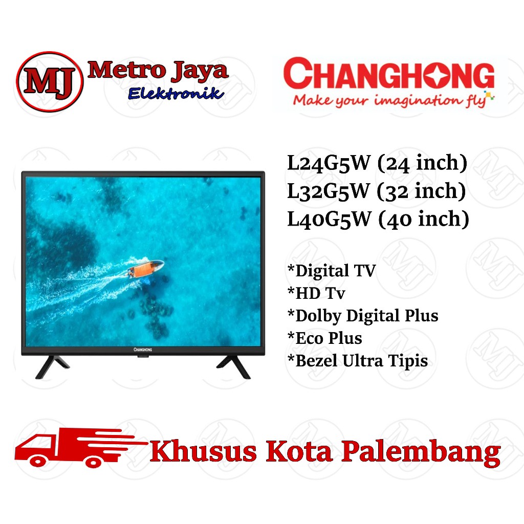 Changhong TV 24 inch Digital L24G5W TV Led HD Digital Tv 24 Inch