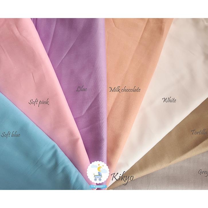 Bantal Guling Bayi Katun Jepang Polos / Sarung Bantal Guling Bayi Katun Jepang