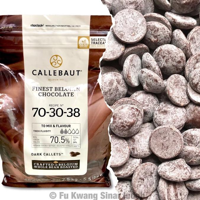 

Ready stock] Callebaut Dark Noir Chocolate Belgian Couverture 70,5% 1 kg