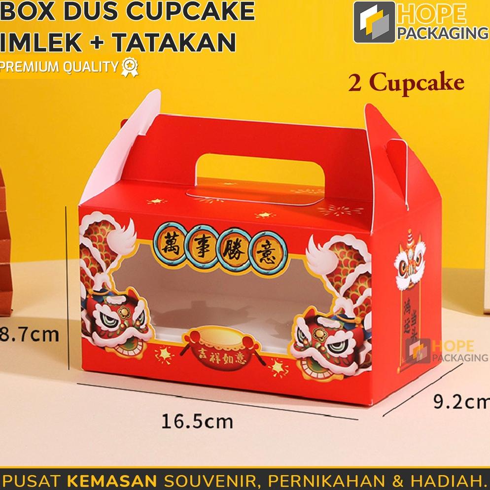 

Sale !! Box Imlek Tali Hampers 2 Cupcake Best Wishes ( Xin Hun Kuai Le ) Cookies / Gi Box Tenteng Hampers / Kotak Bingkisan Terlaris