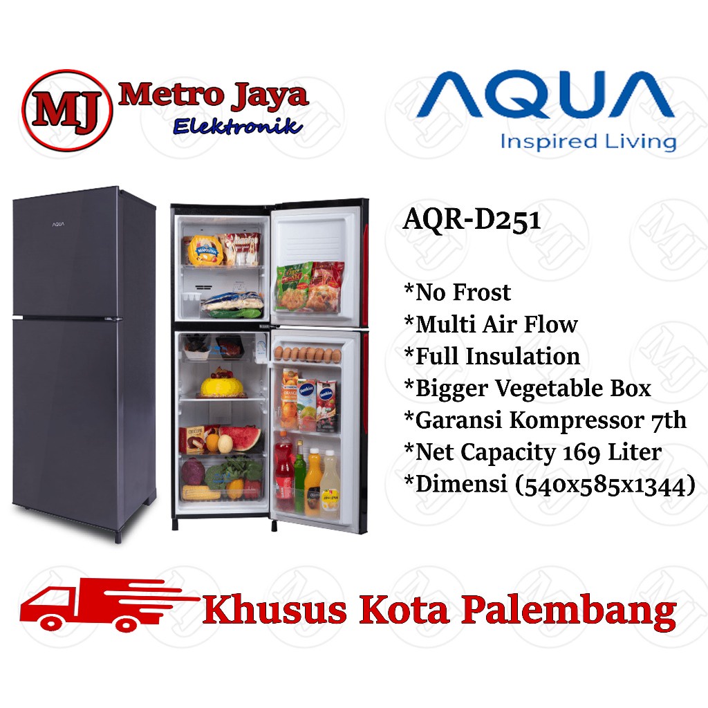 Kulkas 2 pintu Aqua Sanyo Aqr-d 251