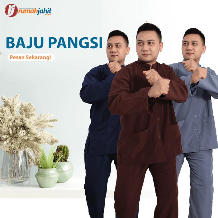 Baju Pangsi Dewasa, Pakaian Adat Bela Diri, Baju Pangsi Sunda Betawi,