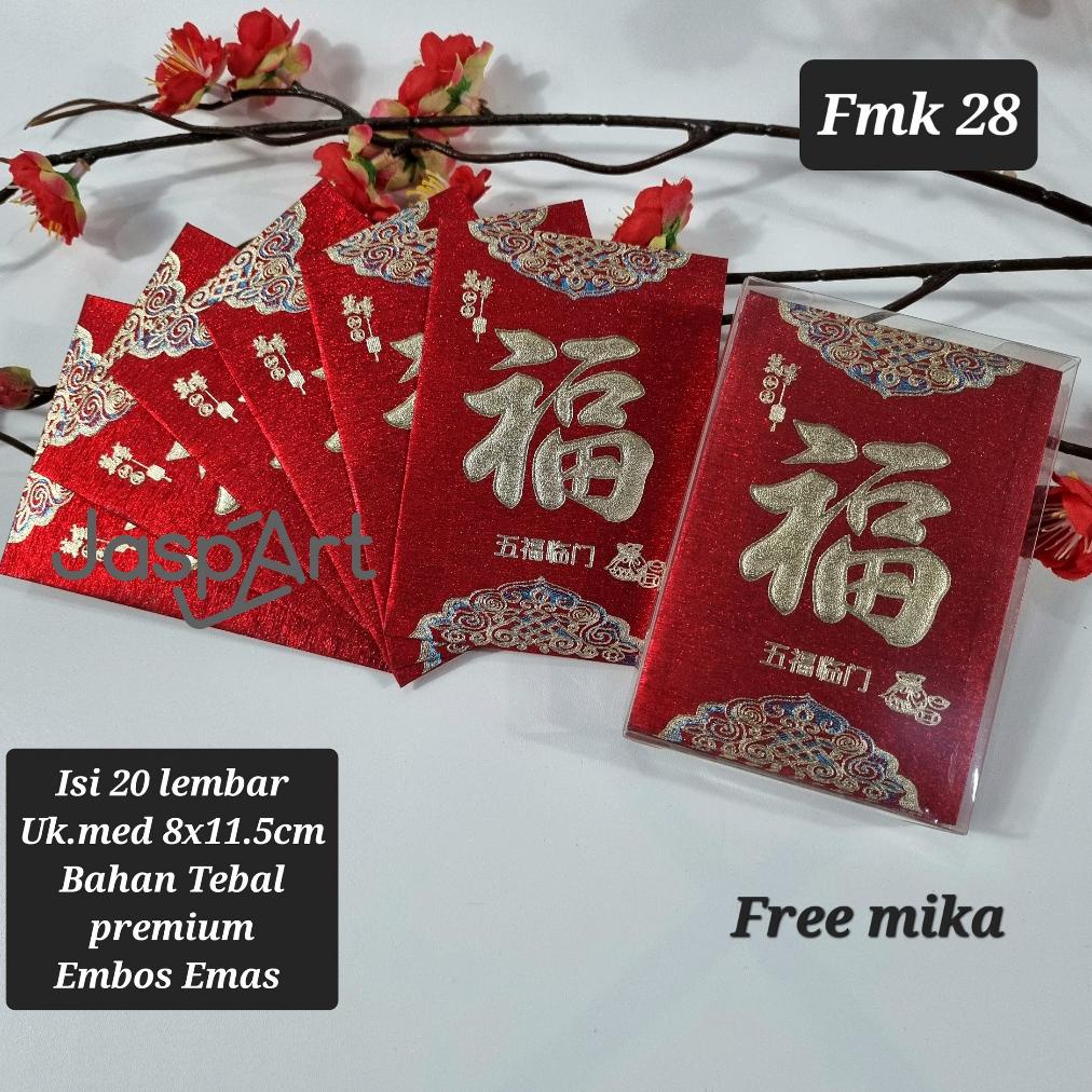 

Promo Akhir Tahun Angpao Imlek Fuk Fu Kemasan Mika Fung Pau Hongbao Fuk Kotak Mika Fukmika Ukuran Medium Angpao Fuk Imlek Shio Naga 2024 Sale