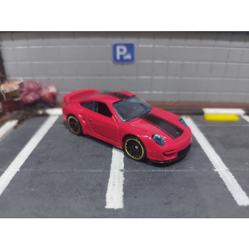 Hotwheels Porsche 911 GT2 Merah Loose