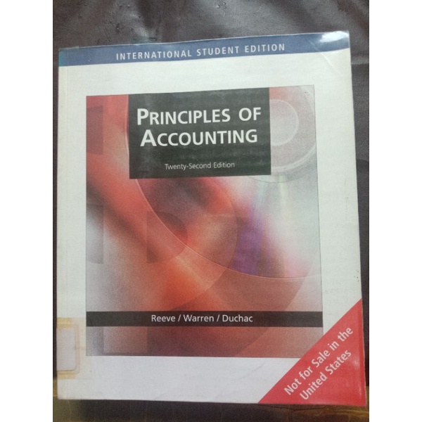 Buku Impor Principles of Accounting Edisi 22 Karya Reeve, Warren